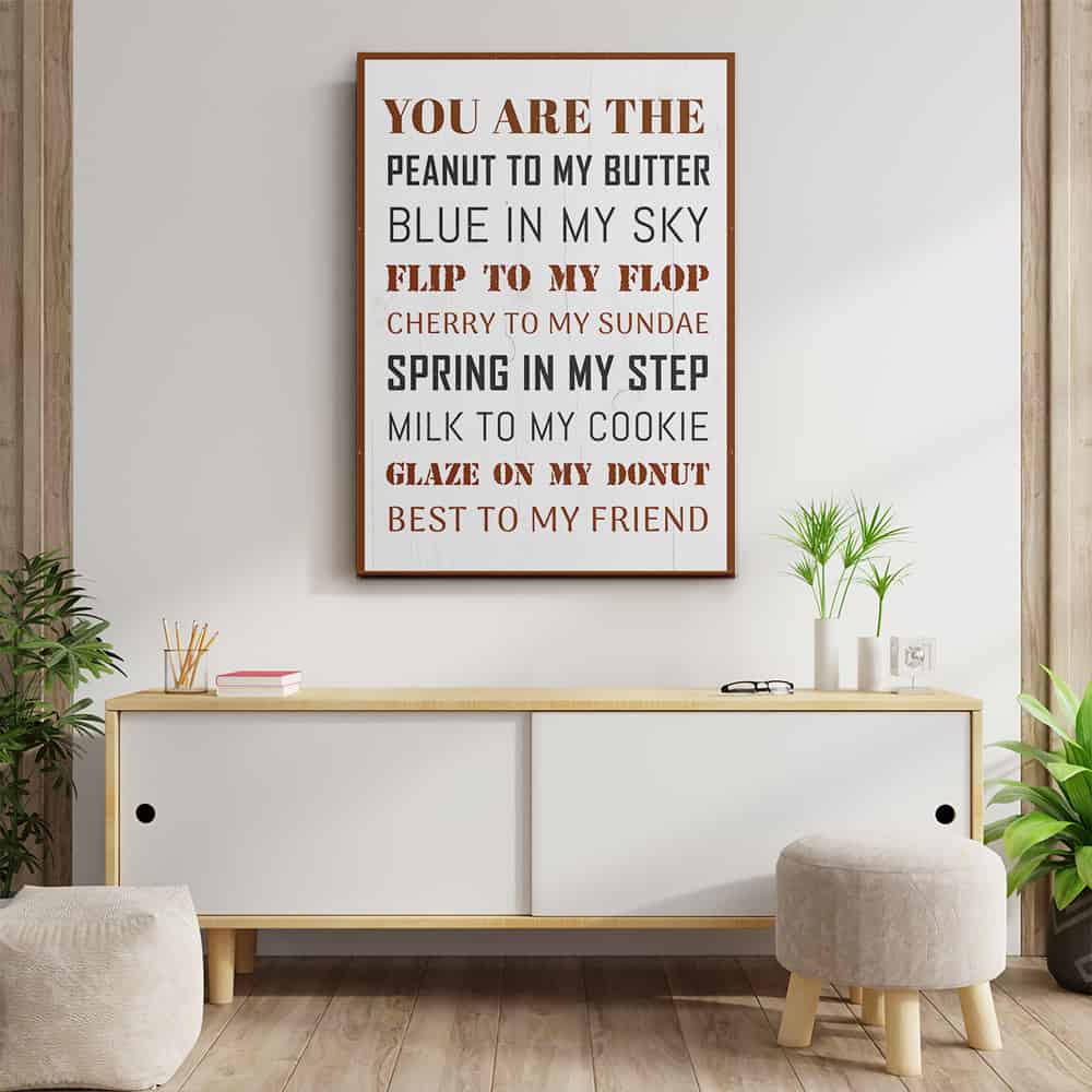 You Are The Peanut To My Butter Canvas Print