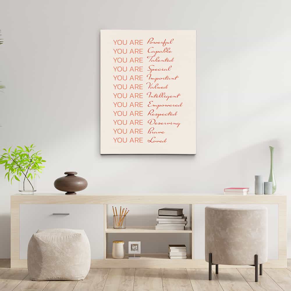 Empowered Women Poster You Are Fabulous Canvas Print