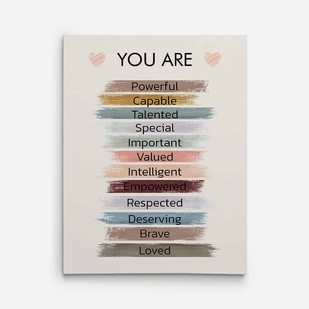 Empowered Women Poster You Are Fabulous Canvas Print
