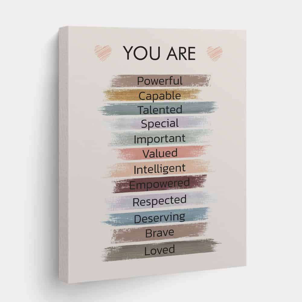 Empowered Women Poster You Are Fabulous Canvas Print