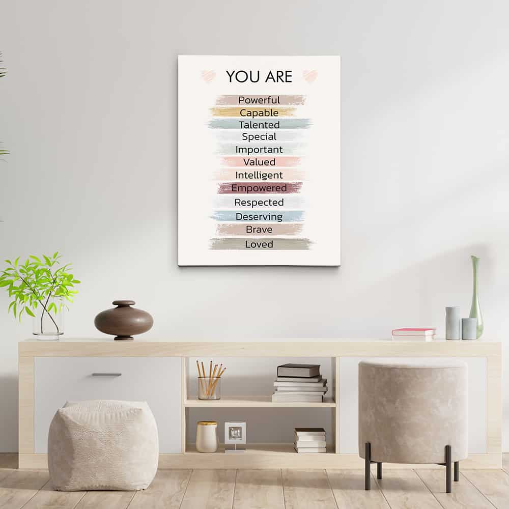 Empowered Women Poster You Are Fabulous Canvas Print