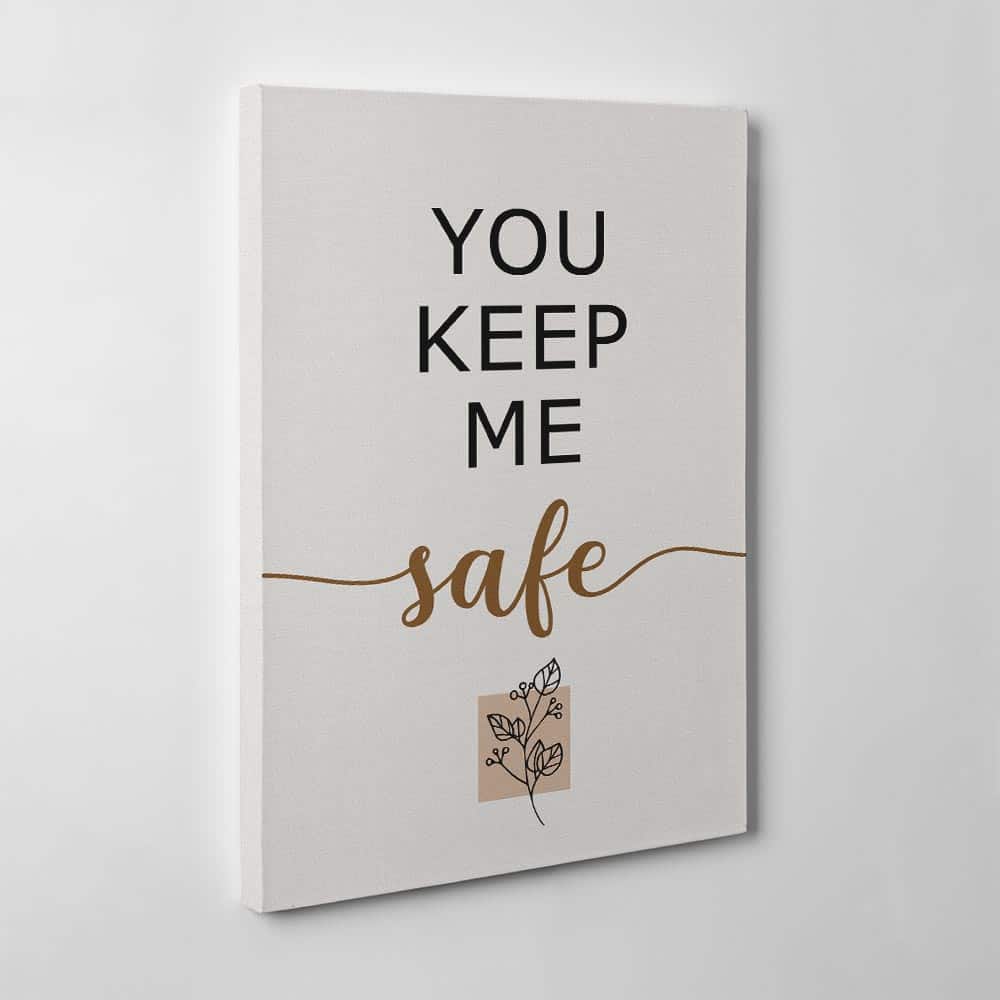“You Keep Me Safe, I’ll Keep You Wild” Canvas Art Prints