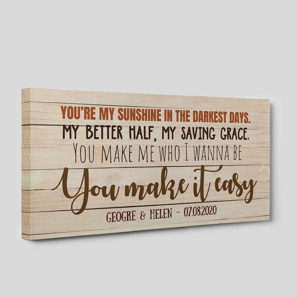 You‘re My Sunshine In The Darkest Days Canvas Print