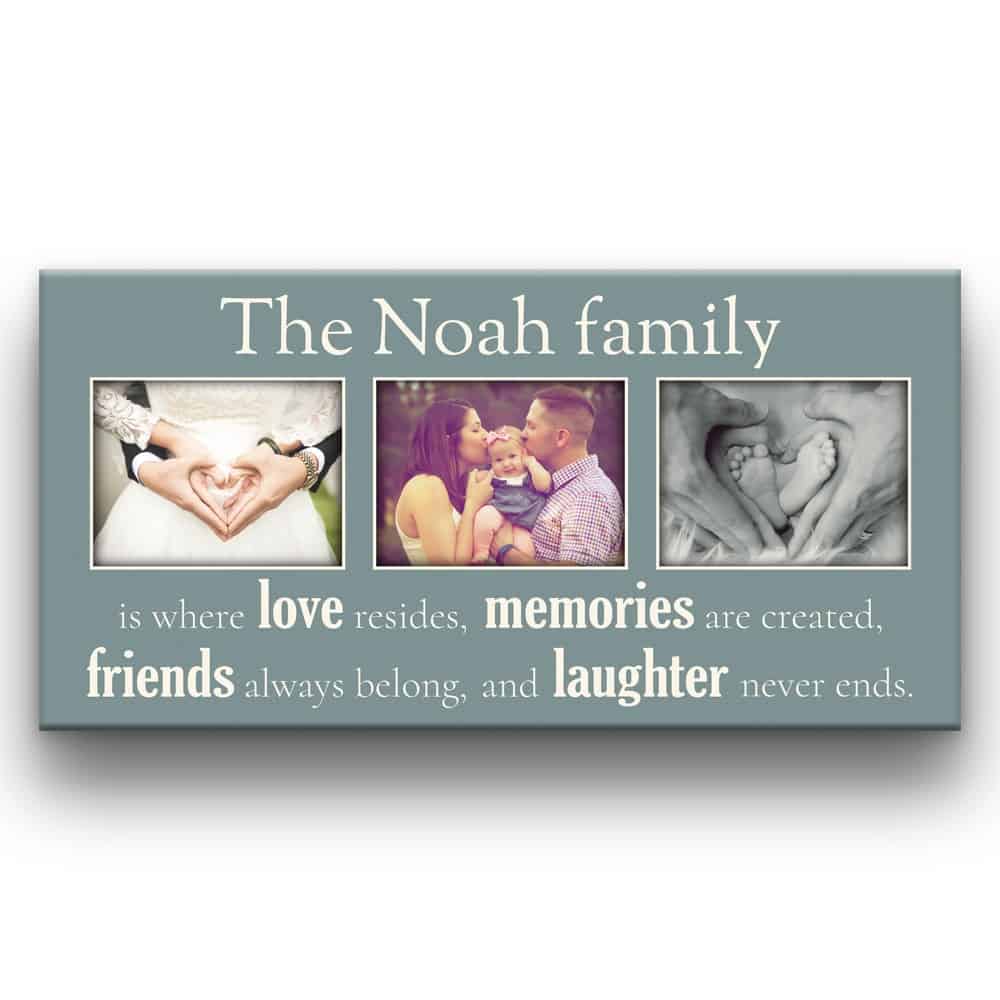 Family Is Where Love Resides Custom Photo Canvas