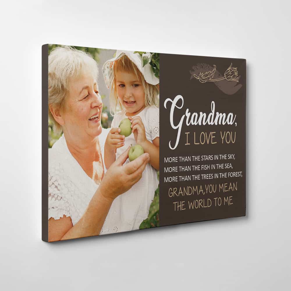 I Love You More Than The Stars In The Sky photo canvas print