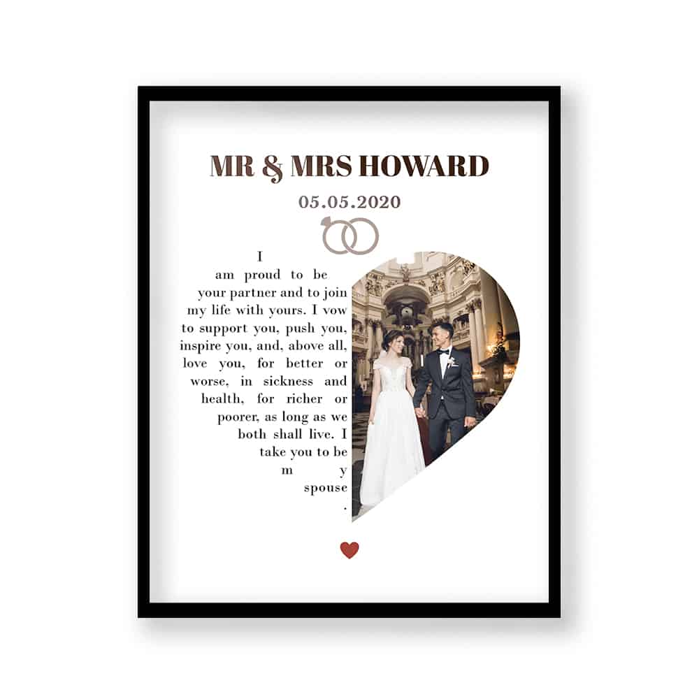 Anniversary personalizedPhoto Canvas Print