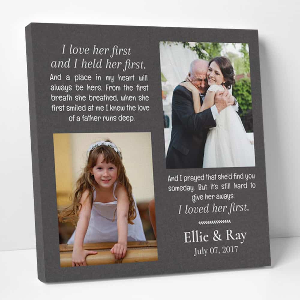 I Loved Her First Custom Photo Canvas