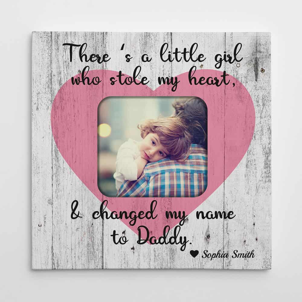 dad custom photo canvas