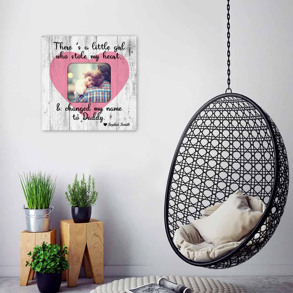 dad custom photo canvas