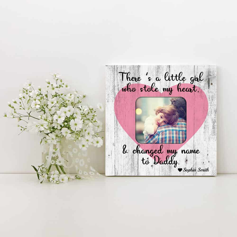 dad custom photo canvas