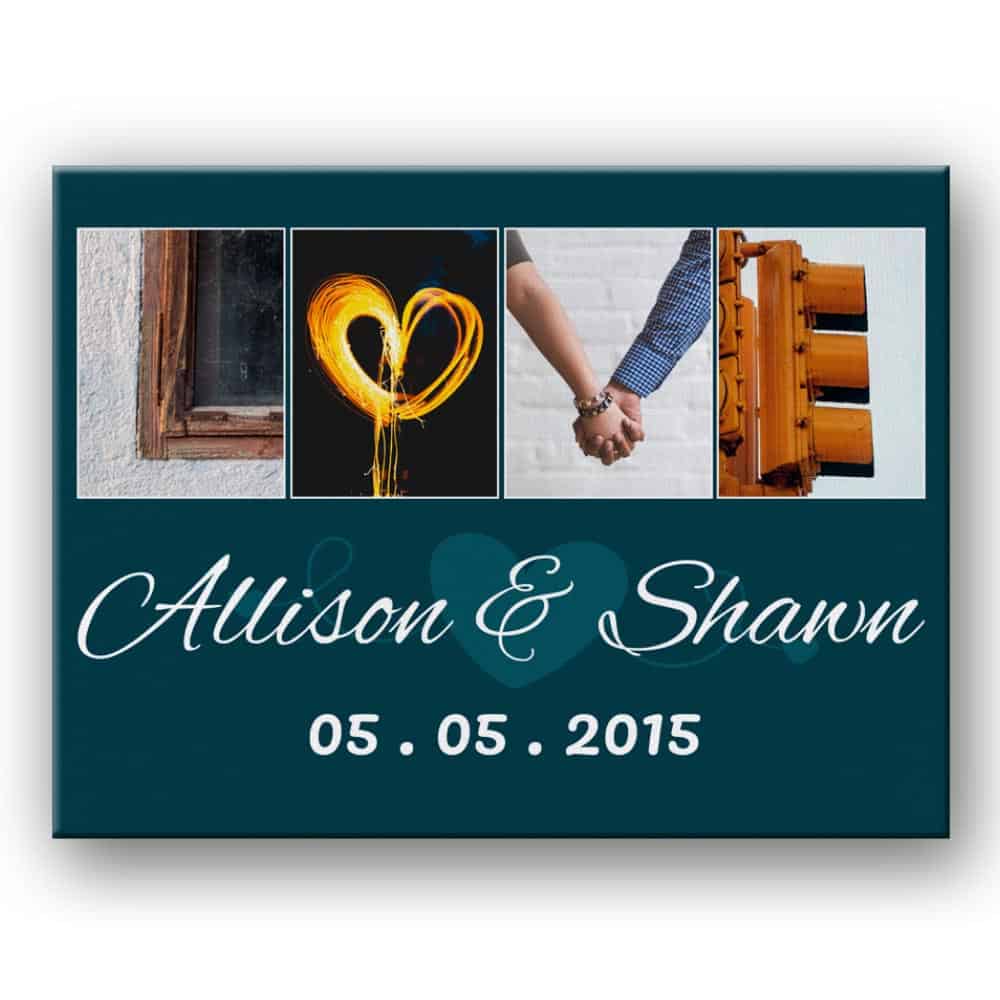 LOVE Alphabet Letter Art Custom Canvas Print