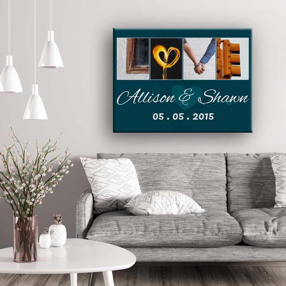 LOVE Alphabet Letter Art Custom Canvas Print