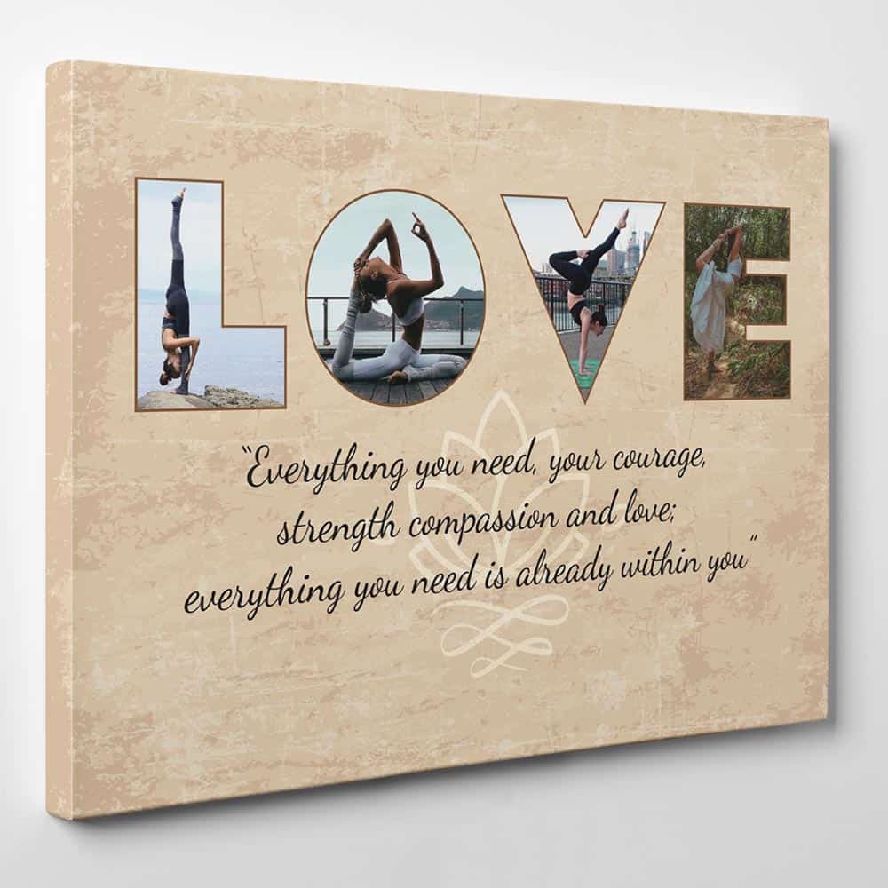 Yoga Custom Photo Canvas Gift