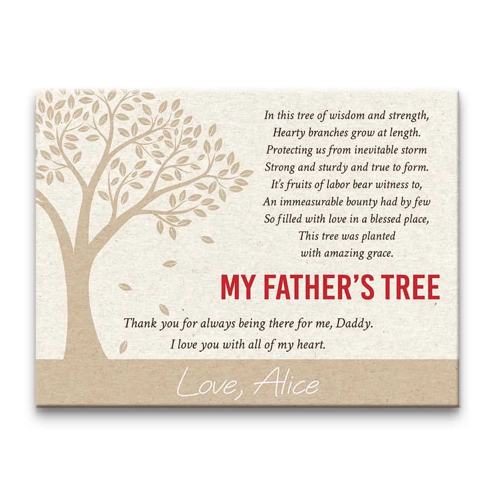 ‘My Father’s Tree’ canvas print