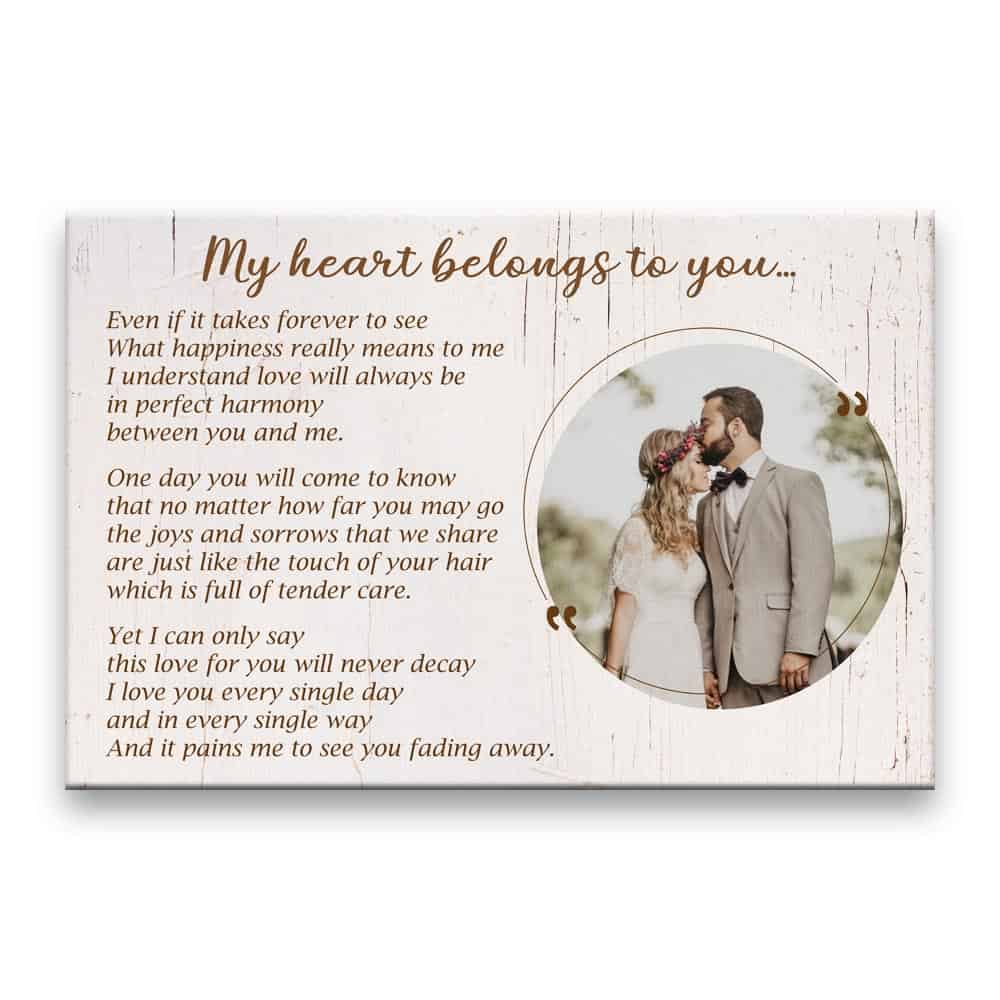 My Heart Belongs To You Photo Canvas Print