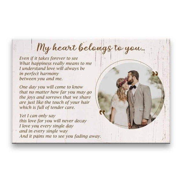 My Heart Belongs To You Photo Canvas Print