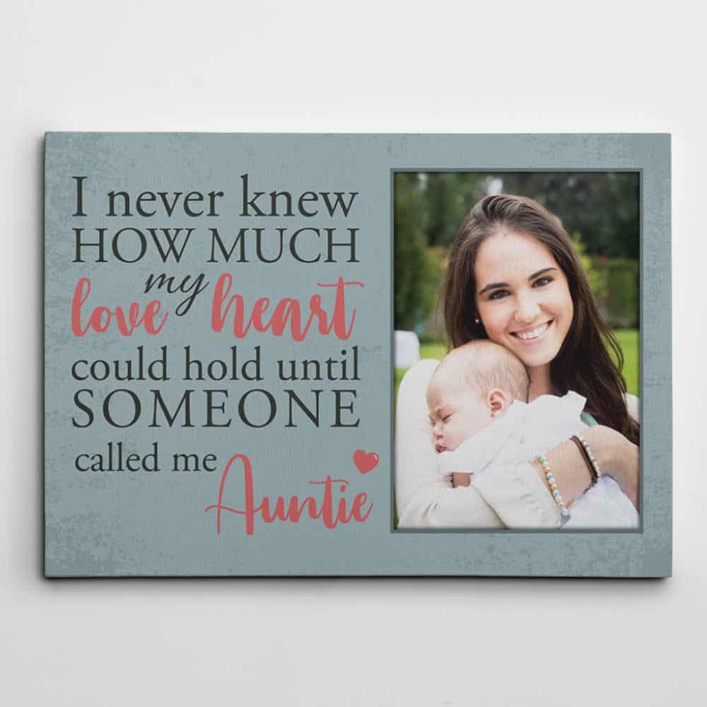 Someone Called Me Auntie Custom Photo Canvas