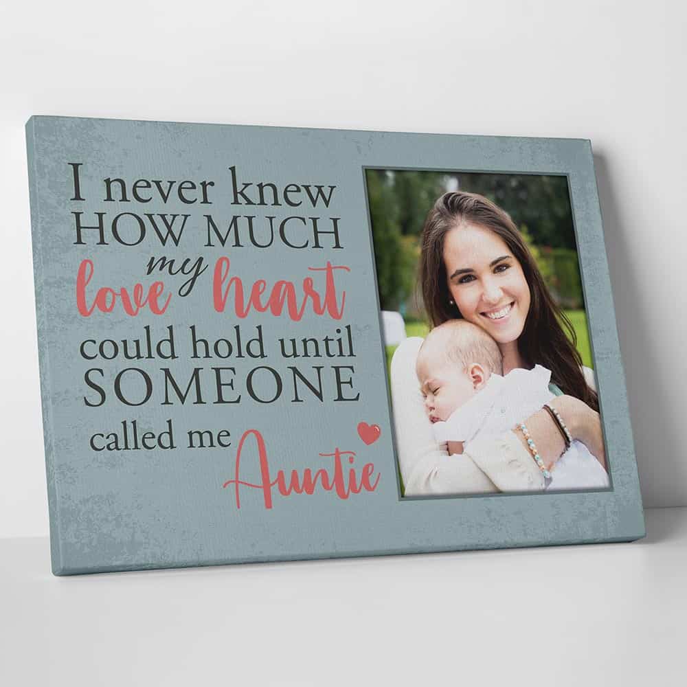 Someone Called Me Auntie Custom Photo Canvas