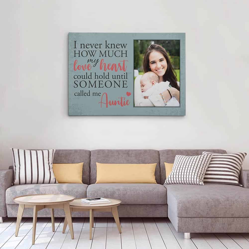 Someone Called Me Auntie Custom Photo Canvas