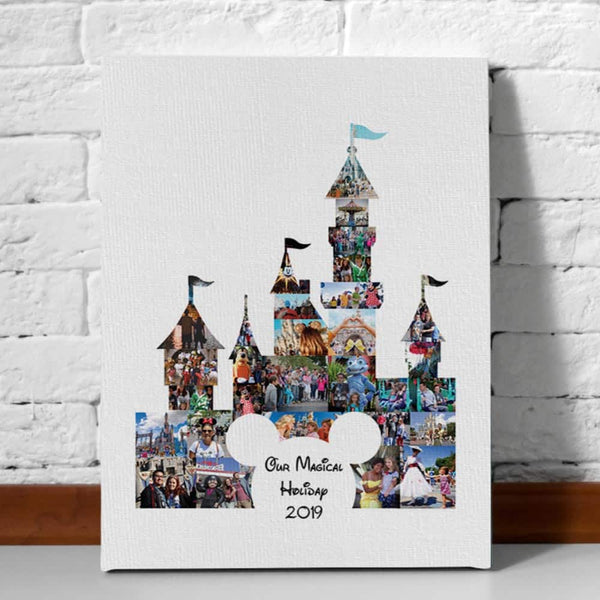 Our Magical Holiday Photo Collage Canvas Print