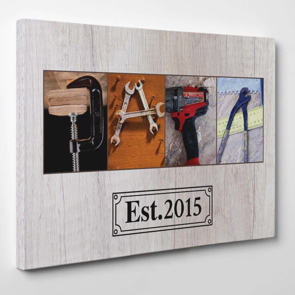Papa Letter Canvas Art Established Sign