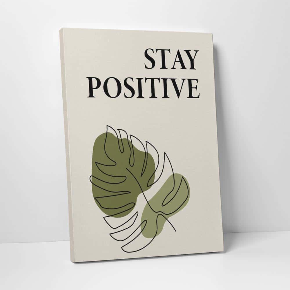 stay positive canvas print - part of set of 3 canvas prints