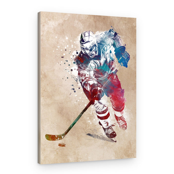Dynamic Hockey Action – Canvas Print