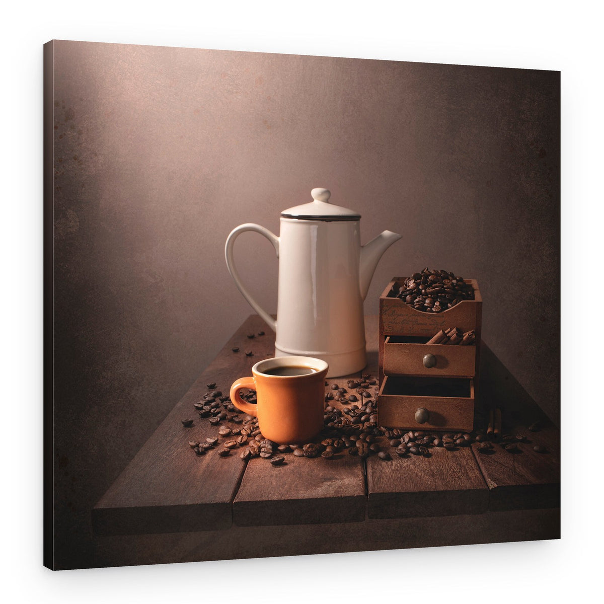 Vintage Coffee Still Life – Canvas Print