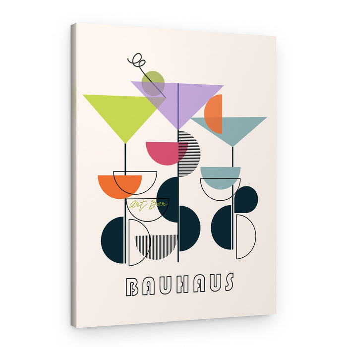 Bauhaus Cocktail Art – Canvas Print