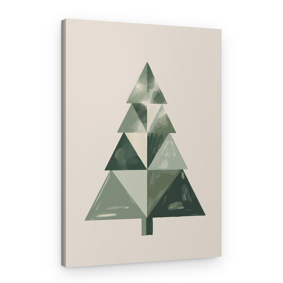 Modern Christmas Tree – Canvas Print