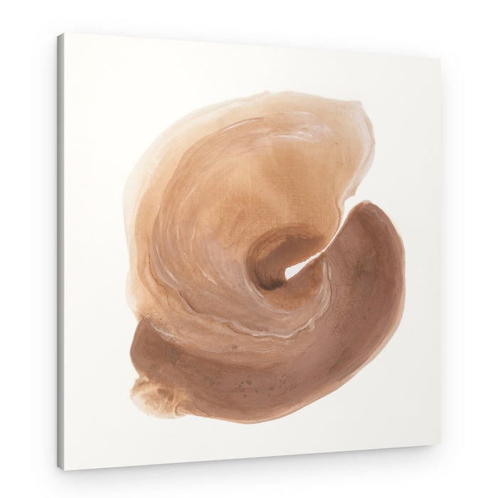 Organic Brown Swirl – Canvas Print