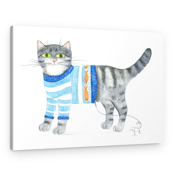Unravelling the Cat – Canvas Print