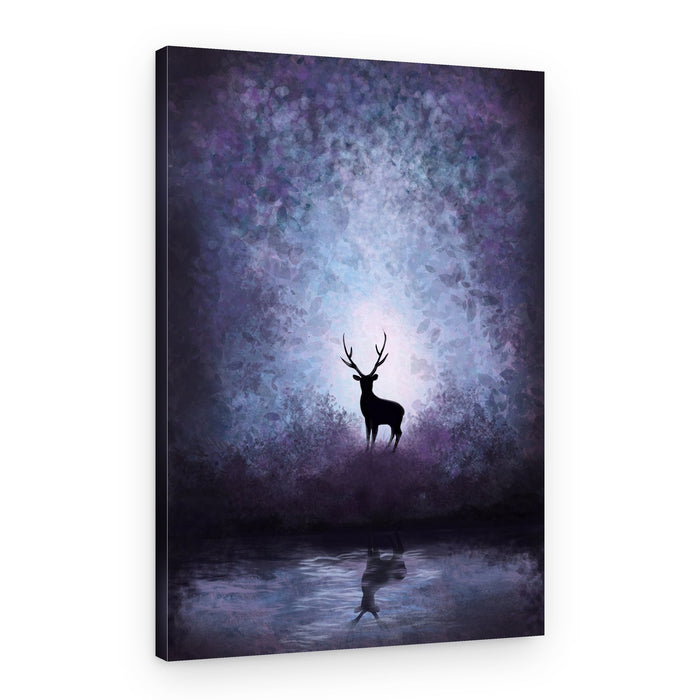Magical Forest Stag – Canvas Print