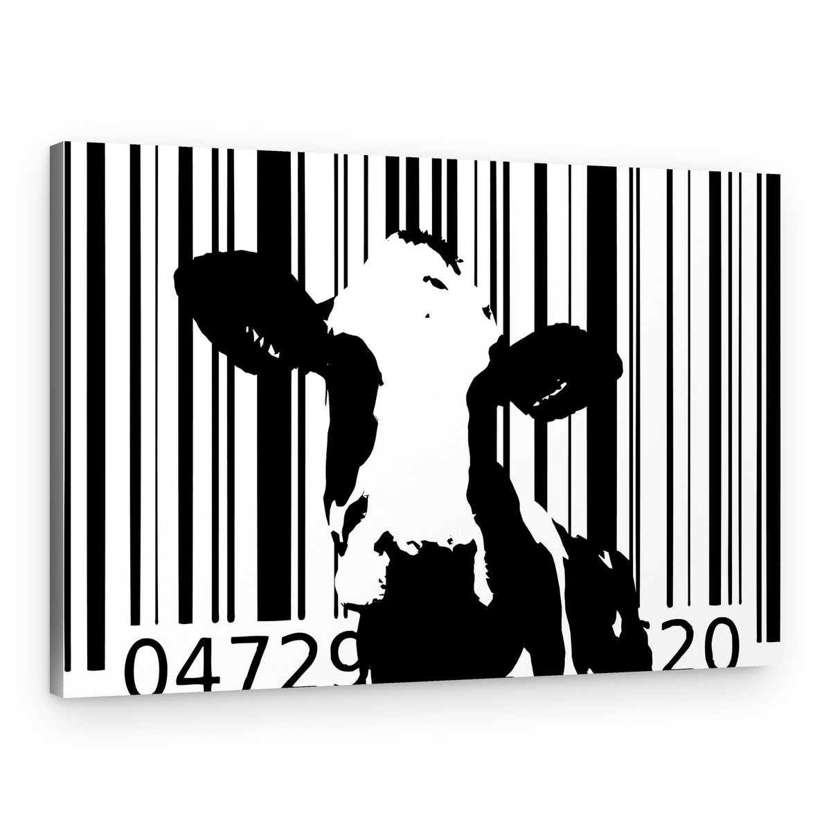 Barcode Cow – Canvas Print