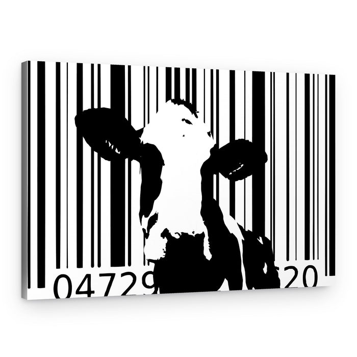 Barcode Cow – Canvas Print