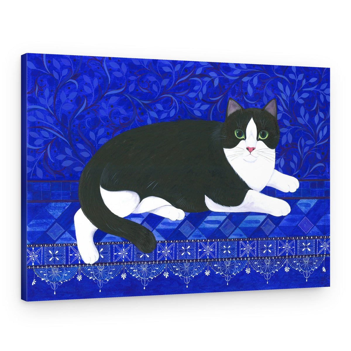 Black And White Cat – Canvas Print