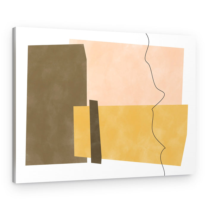 Earthy Abstract Shapes – Canvas Print