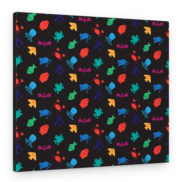 Colorful Animal Pattern – Canvas Print