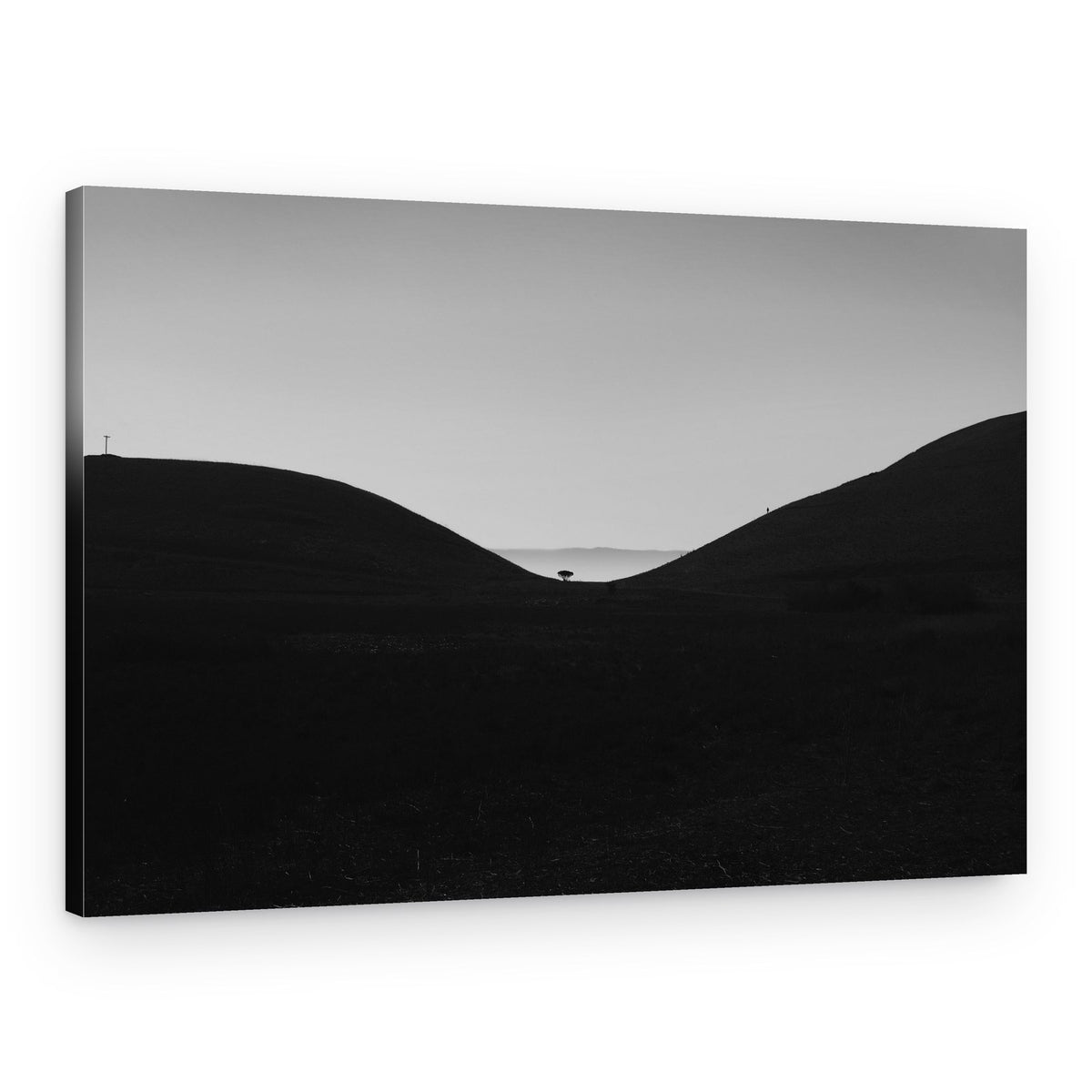Serene Valley Silhouette – Canvas Print