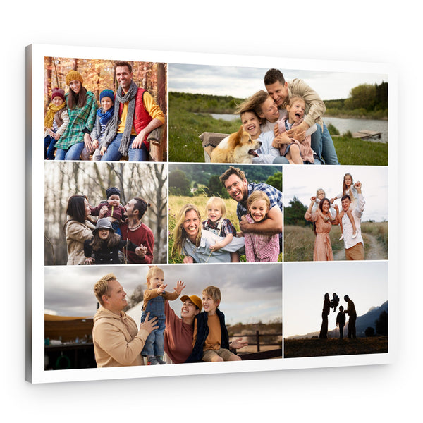 Jigsaw Collage Custom Canvas Print