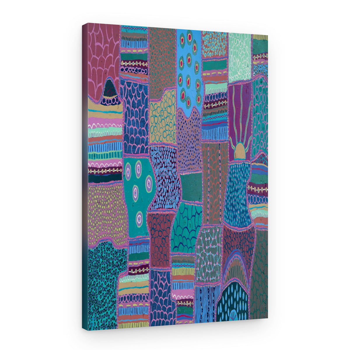 Abstract Patchwork Patterns – Canvas Print