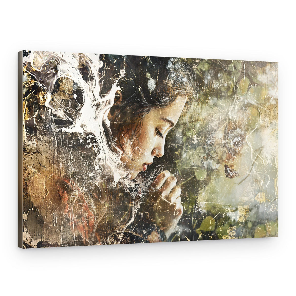 Girl In Prayer – Canvas Print