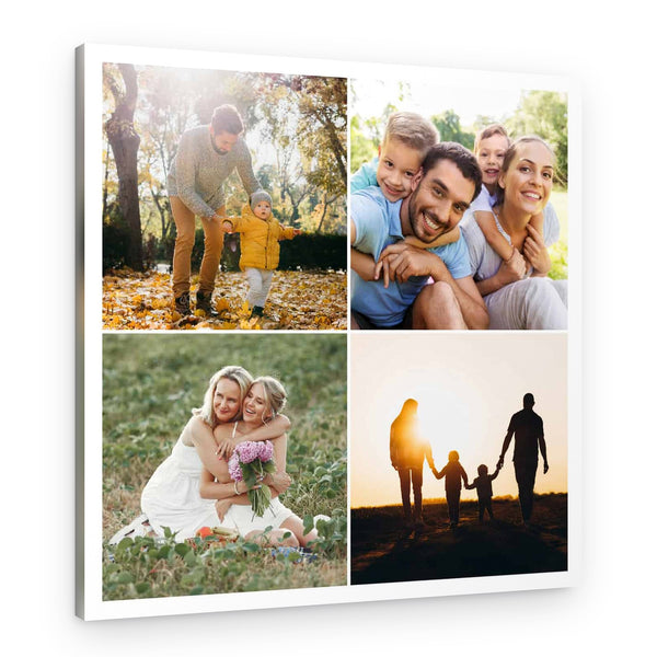 Four-Quadrant Collage Custom Canvas Print