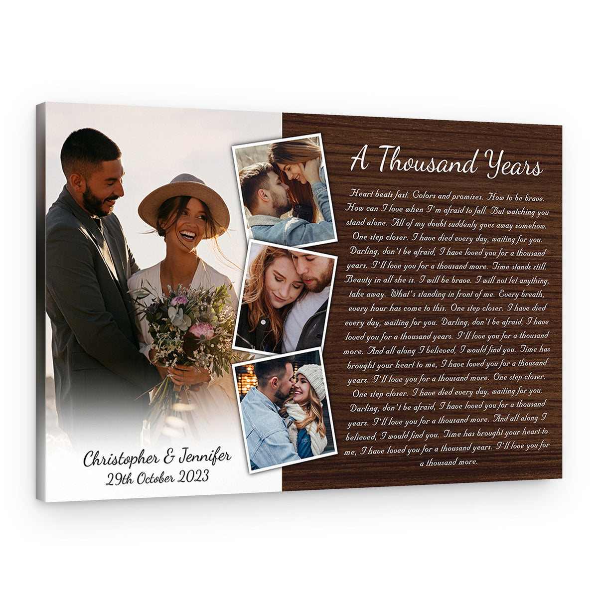 Personalize Song Name And Text Canvas Print – Canvas Print