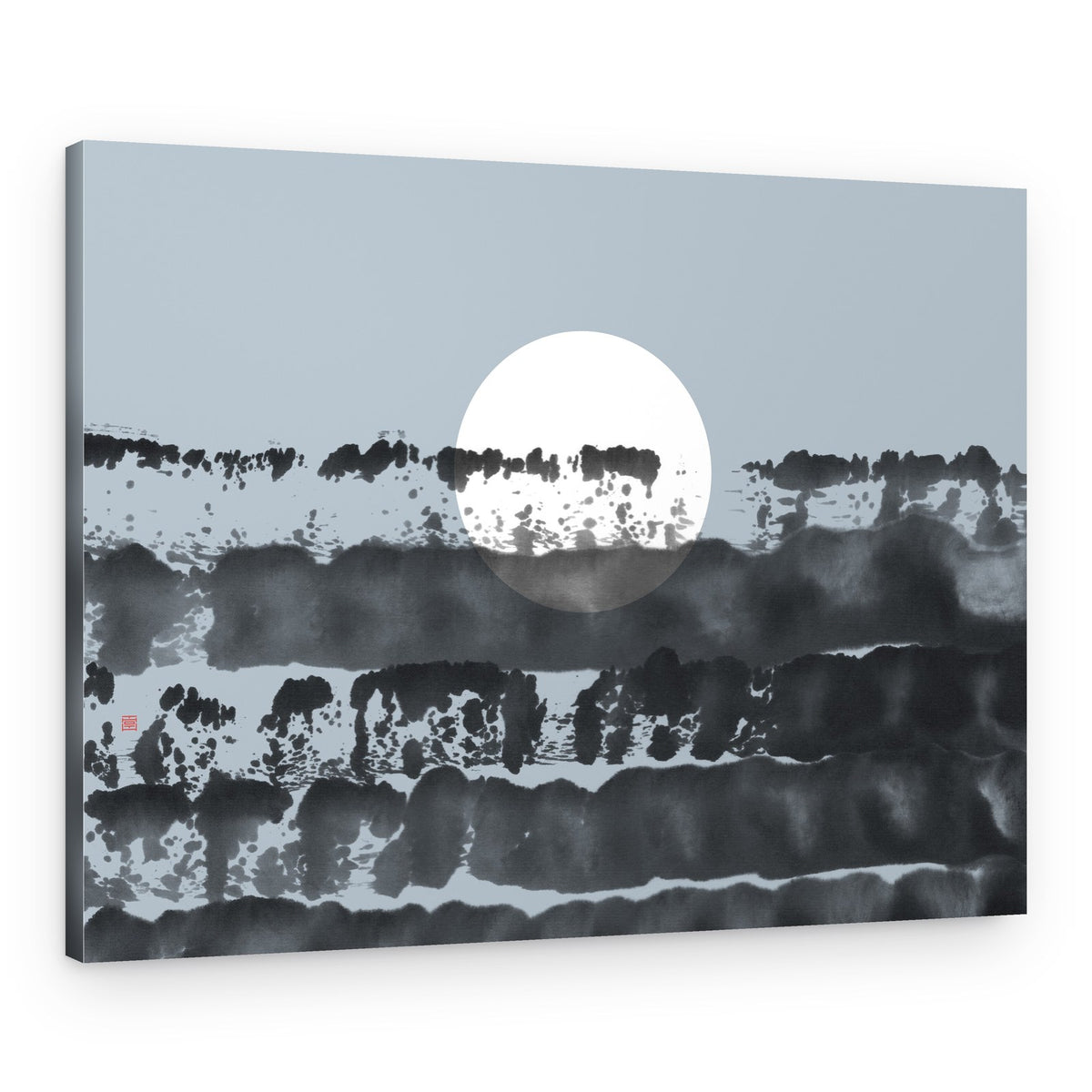 Misty Moon Landscape – Canvas Print