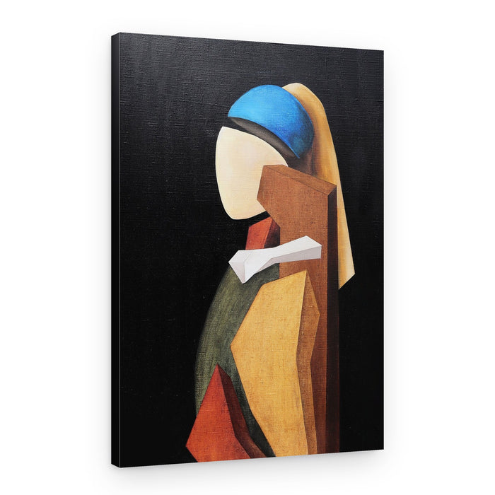 Geometric Pearl Profile – Canvas Print