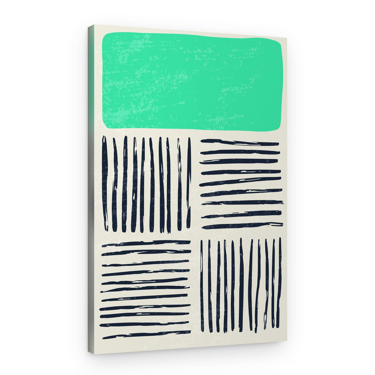 Modern Green Abstract Pattern – Canvas Print