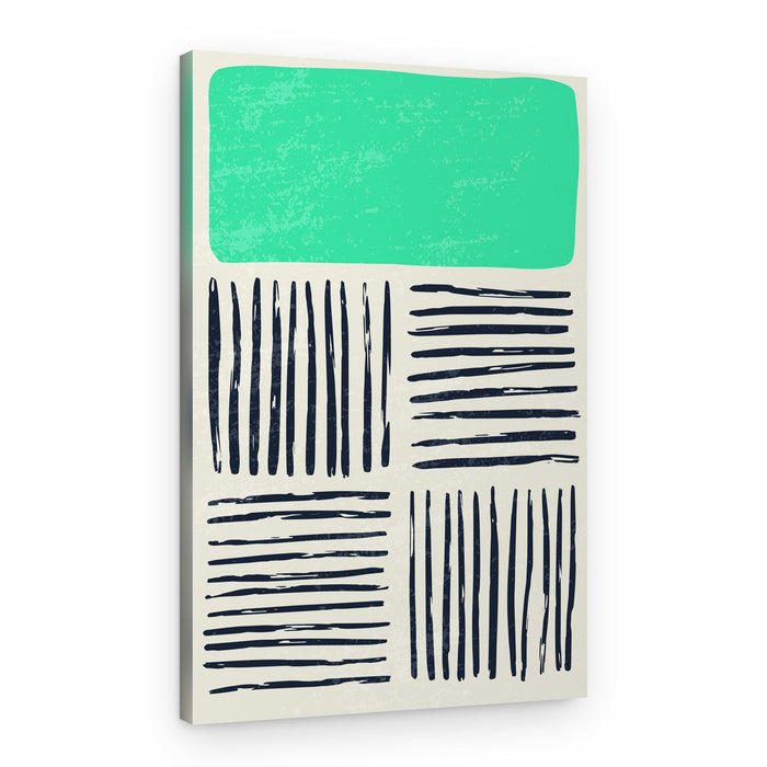 Modern Green Abstract Pattern – Canvas Print