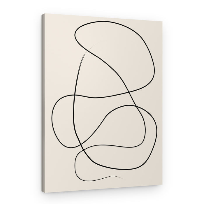 Flowing Abstract Line – Canvas Print