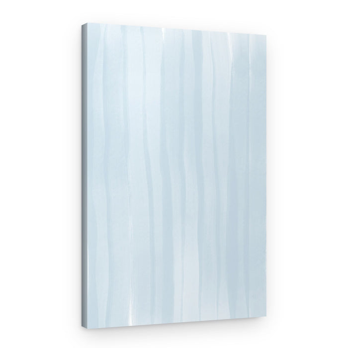 Blue Lines On A Pale Background – Canvas Print